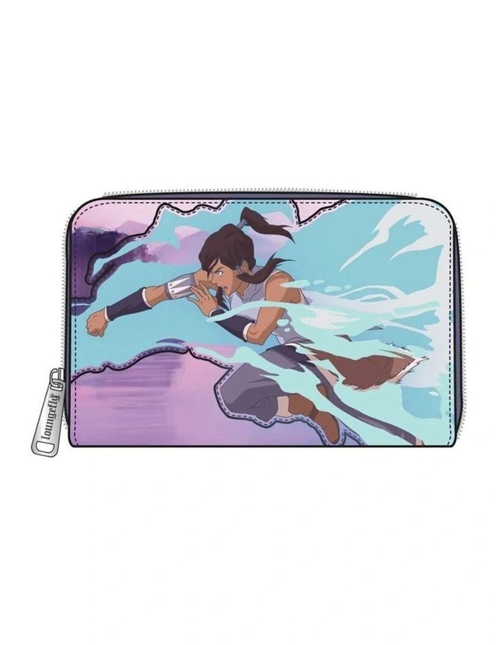 Legend Of Korra Faux Leather Team Korra Zipped Around Closure Purse Wallet image 2