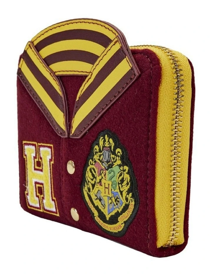 Loungefly Harry Potter Gryffindor Hogwarts Crest Varsity Jacket Zip Wallet image 2