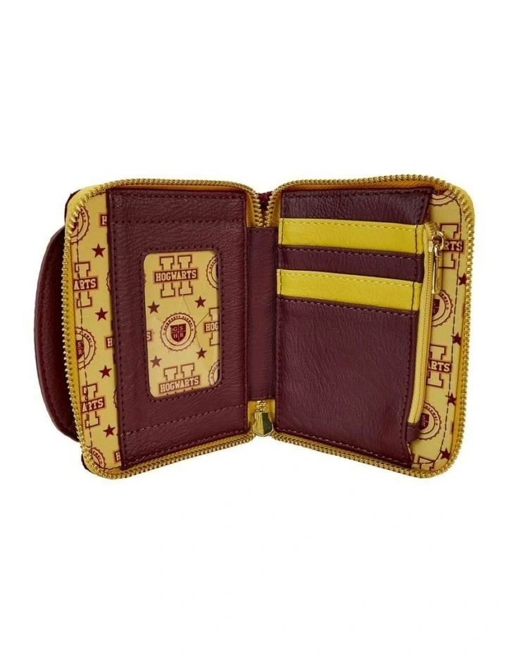 Loungefly Harry Potter Gryffindor Hogwarts Crest Varsity Jacket Zip Wallet image 4