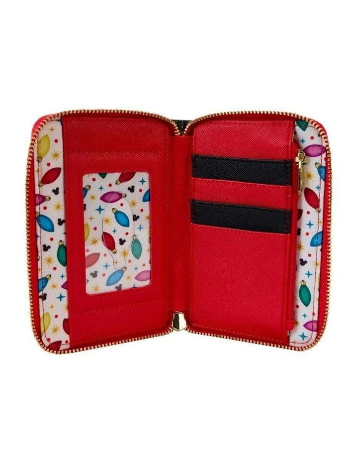 Disney Donald Wrapped In Lights Women's Zip Wallet Purse Coin Purse 6x4in image 2