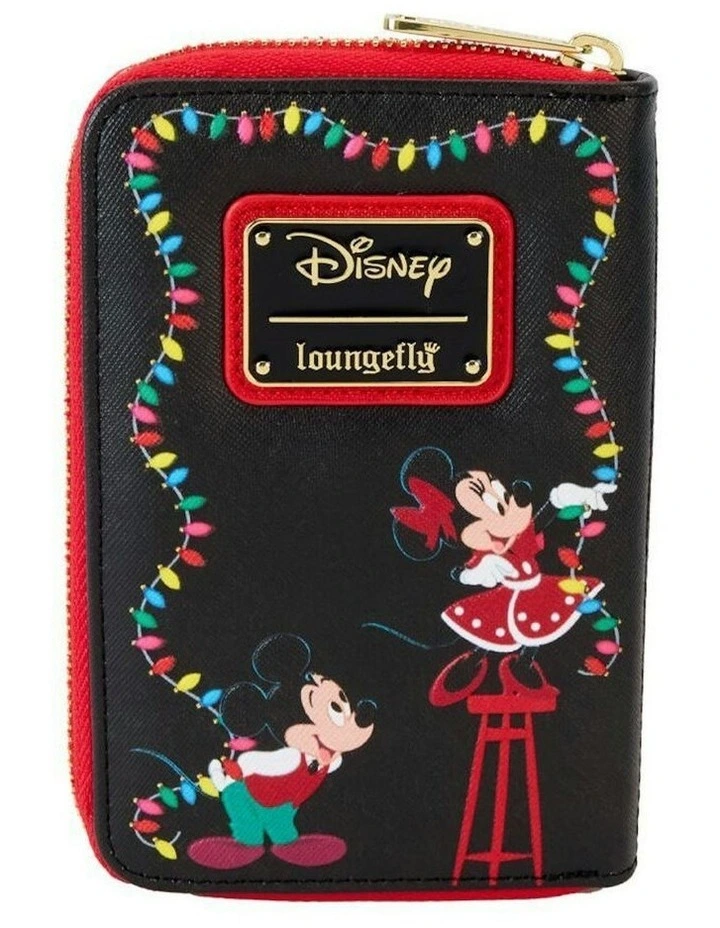 Disney Donald Wrapped In Lights Women's Zip Wallet Purse Coin Purse 6x4in image 4