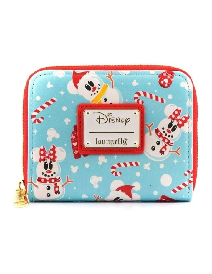 Disney Mickey Mouse Snowman Zip Around Money Purse Bills/Card Organiser image 2