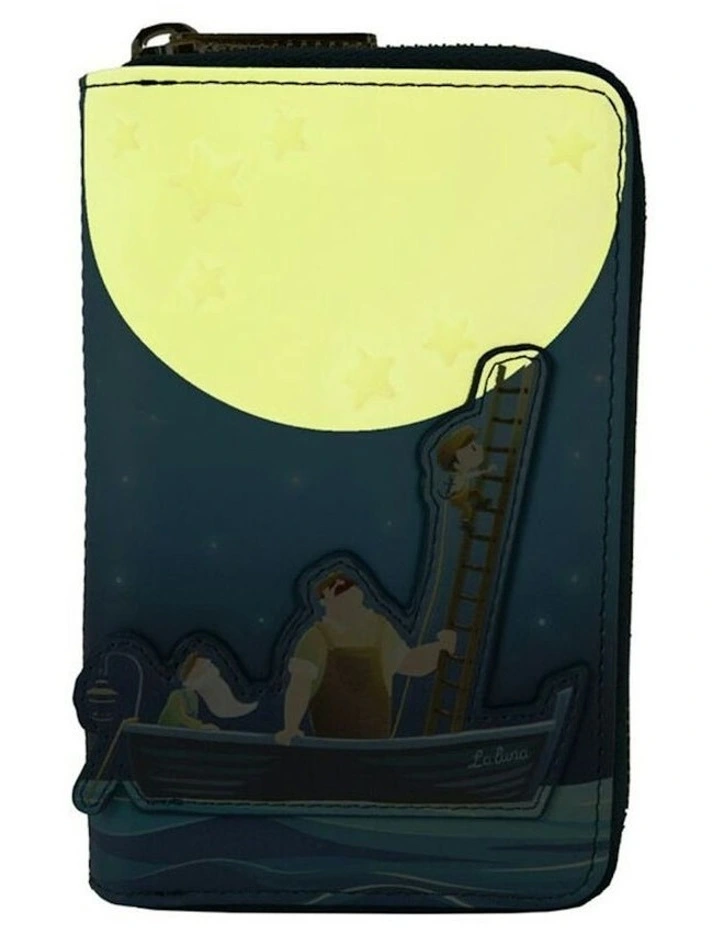 La Luna Moon Glow 4 Slot Zip Around Wallet Coin Purse 4x6in image 2