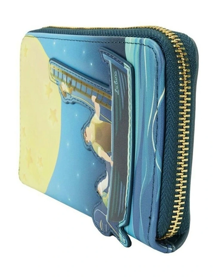 La Luna Moon Glow 4 Slot Zip Around Wallet Coin Purse 4x6in image 3