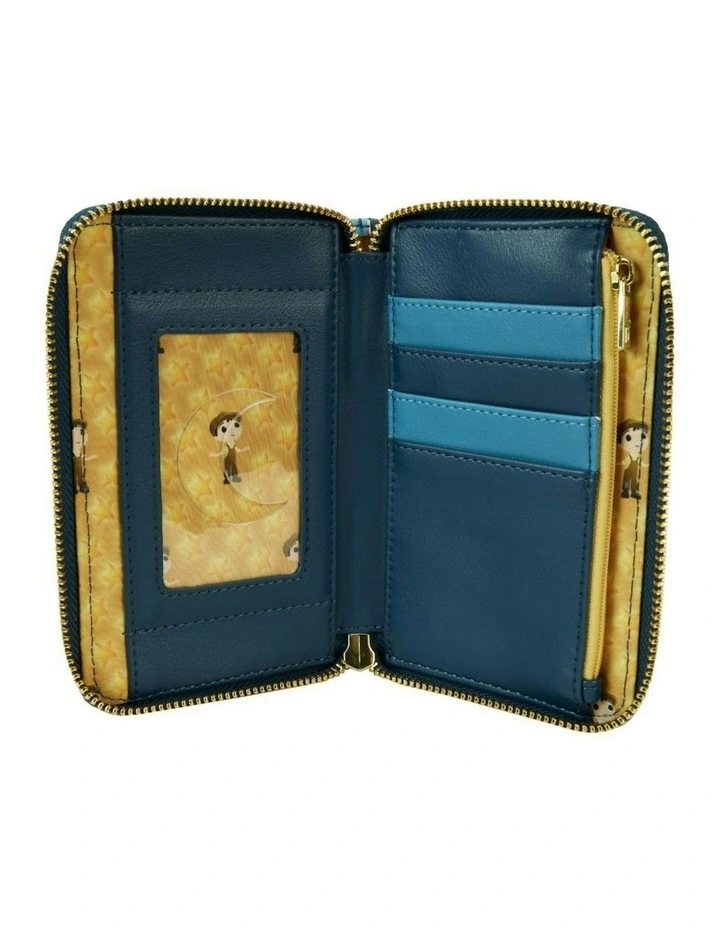 La Luna Moon Glow 4 Slot Zip Around Wallet Coin Purse 4x6in image 5