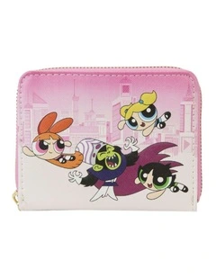 Powerpuff Girls Vs Mojo Jojo Zip Around Wallet Coin Purse 5x4in