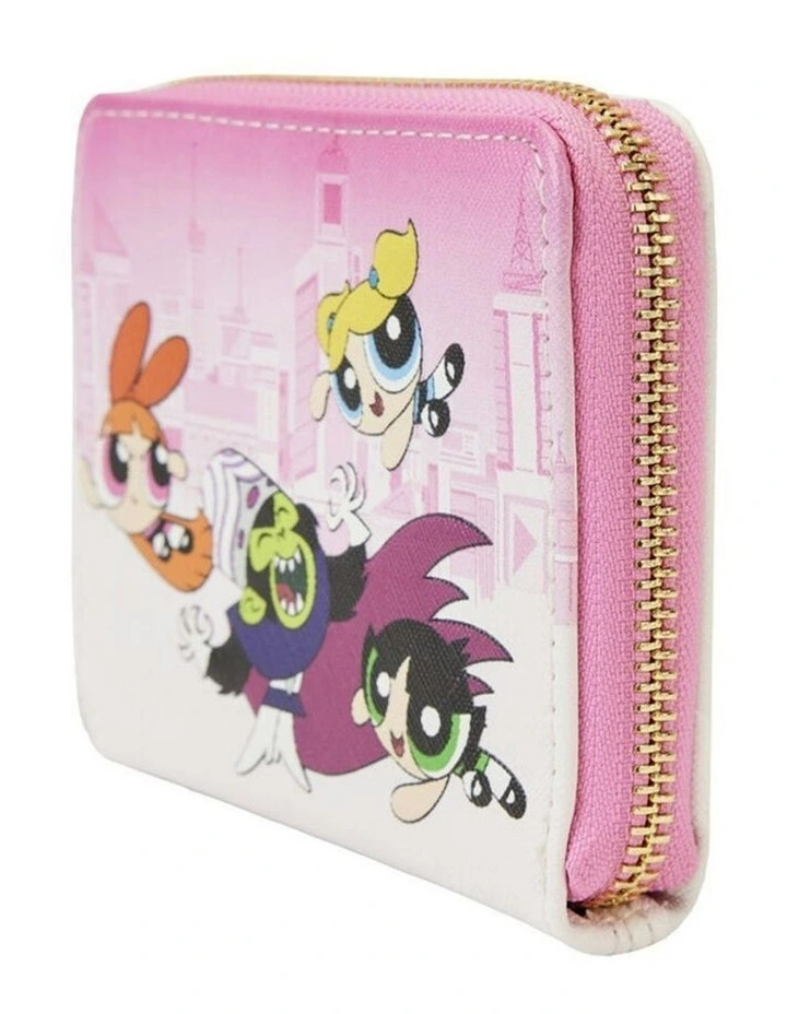 Powerpuff Girls Vs Mojo Jojo Zip Around Wallet Coin Purse 5x4in image 2