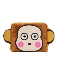 Sanrio Monkichi Costume Zip Around Wallet/Coin Purse 6x4in