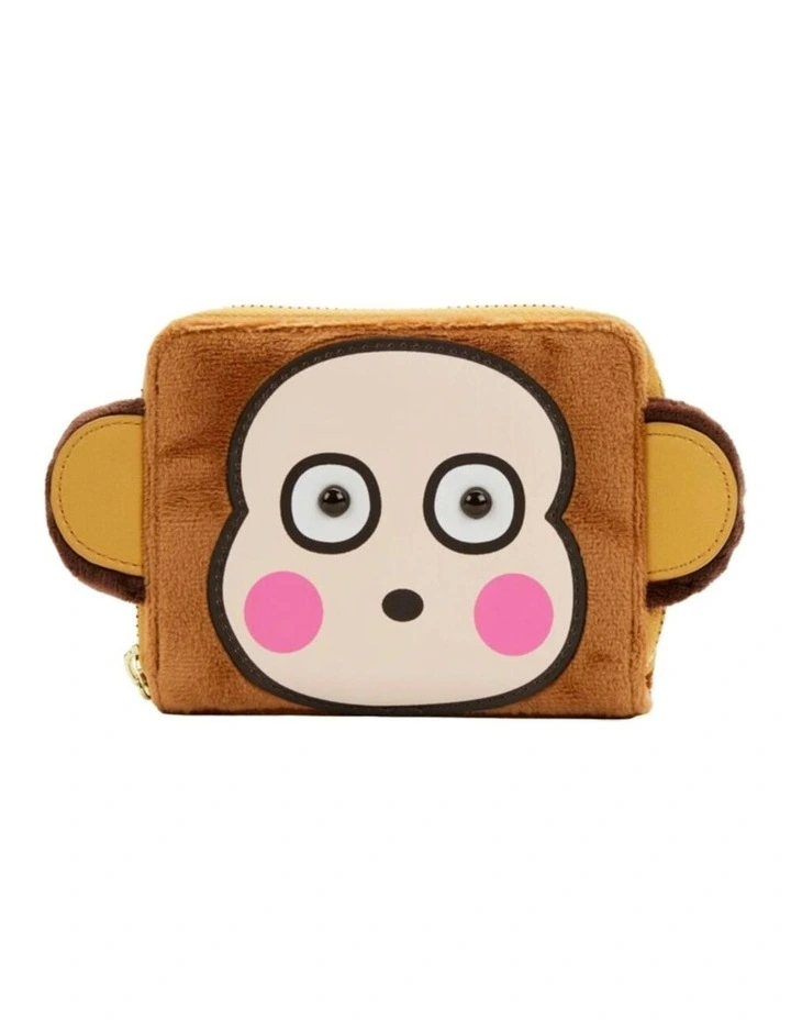 Sanrio Monkichi Costume Zip Around Wallet/Coin Purse 6x4in image 1