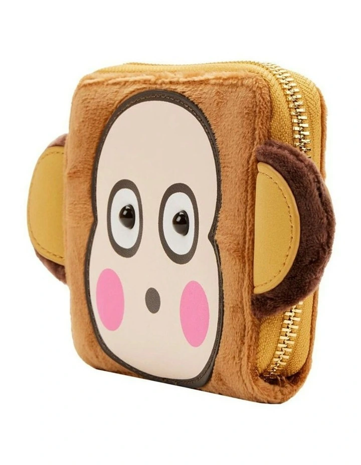 Sanrio Monkichi Costume Zip Around Wallet/Coin Purse 6x4in image 2