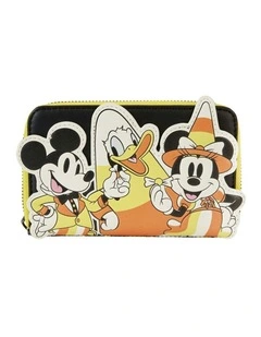 Loungefly Disney Mickey & Friends Candy Corn Zip Around Wallet Money Organiser