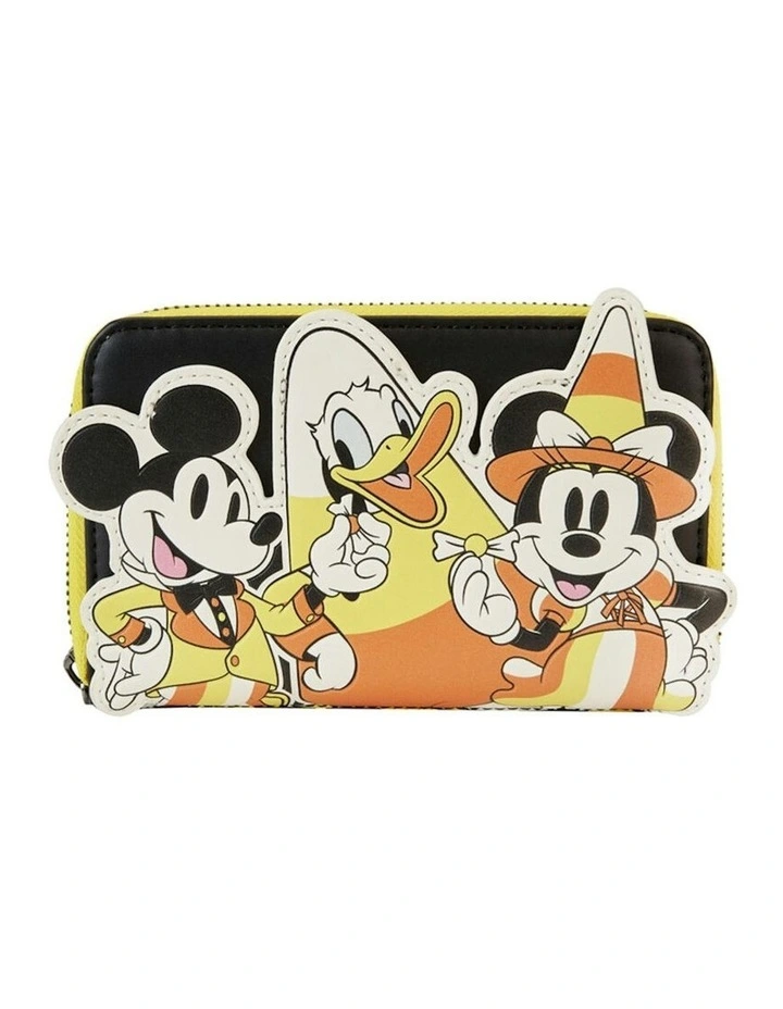 Loungefly Disney Mickey & Friends Candy Corn Zip Around Wallet Money Organiser image 1