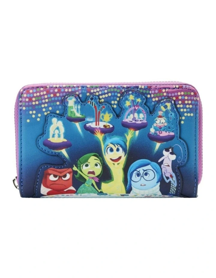 Inside Out Control Panel Zip Around Coin Purse Wallet w/ Card Holder 12.7cm image 1