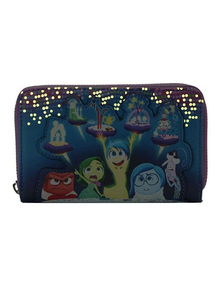 Inside Out Control Panel Zip Around Coin Purse Wallet w/ Card Holder 12.7cm image 2