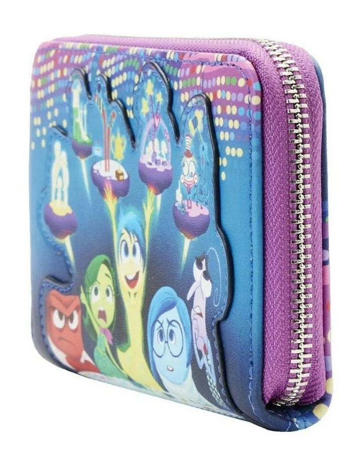 Inside Out Control Panel Zip Around Coin Purse Wallet w/ Card Holder 12.7cm image 5