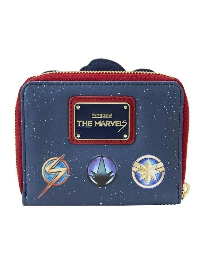 The Marvels 2023 Group Glow Zip Around Wallet Coin Purse 5x4in image 3