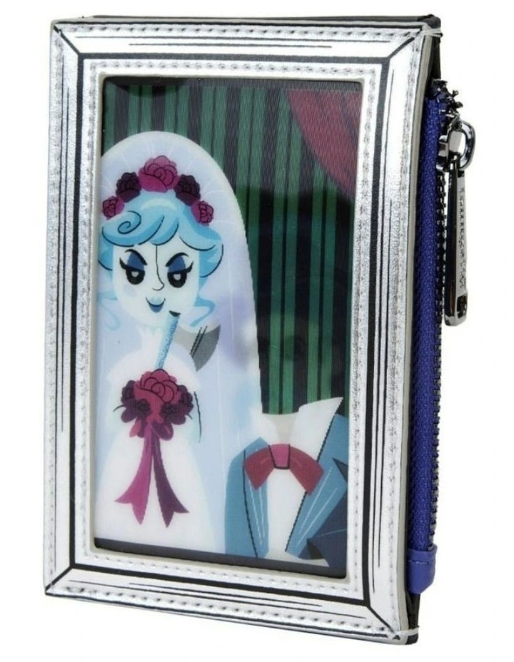 Haunted Mansion Black Widow Bride Cardholder Zipped Money Organiser 4x5in image 2
