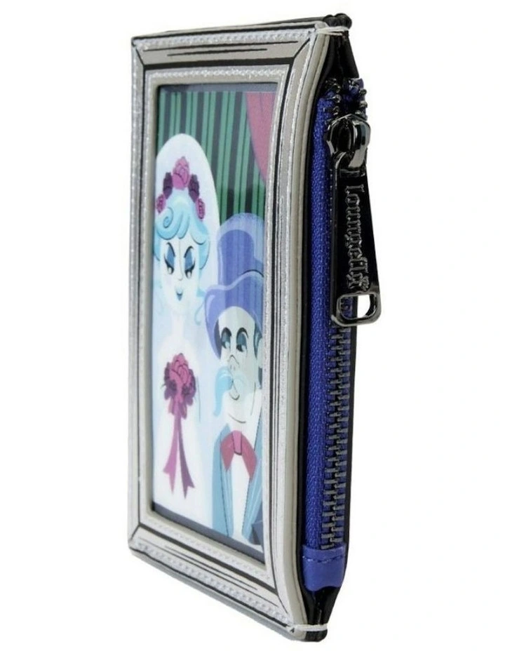 Haunted Mansion Black Widow Bride Cardholder Zipped Money Organiser 4x5in image 3