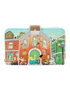 Hey Arnold House Women's Zip Wallet Coin/Cash Carry Purse 6x4in