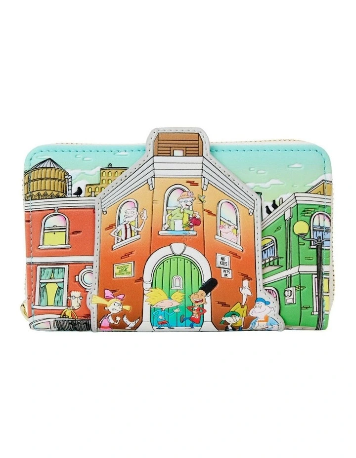 Hey Arnold House Women's Zip Wallet Coin/Cash Carry Purse 6x4in image 1