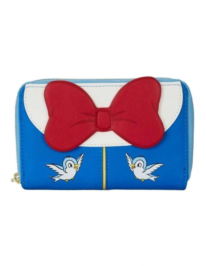 Snow White & The Seven Dwarfs 1937 Faux Leather Bow Zip Around Wallet Purse image 1