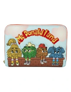 McDonalds Fry Guys Die-Cut Zip Around Wallet Coin Purse 6x4in