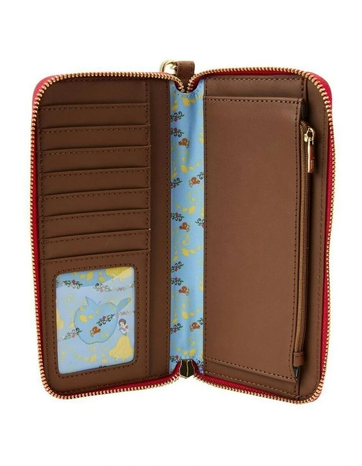 Snow White 1937 Princess Series Women's Zip Wristlet Wallet Coin Purse 8x4in image 2