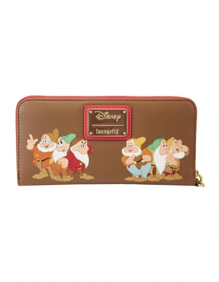 Snow White 1937 Princess Series Women's Zip Wristlet Wallet Coin Purse 8x4in image 5