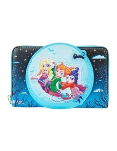 Loungefly Hocus Pocus Poster Glow Zip Around Wallet Money Pouch Bill Organiser