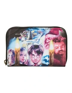 Harry Potter Faux Leather Sorcerer's Stone Zipped Around Closure Wallet