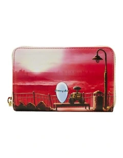 Wall-E Faux Leather Date Night Zip Purse Mini Zip Around Wallet Bag 6x4in
