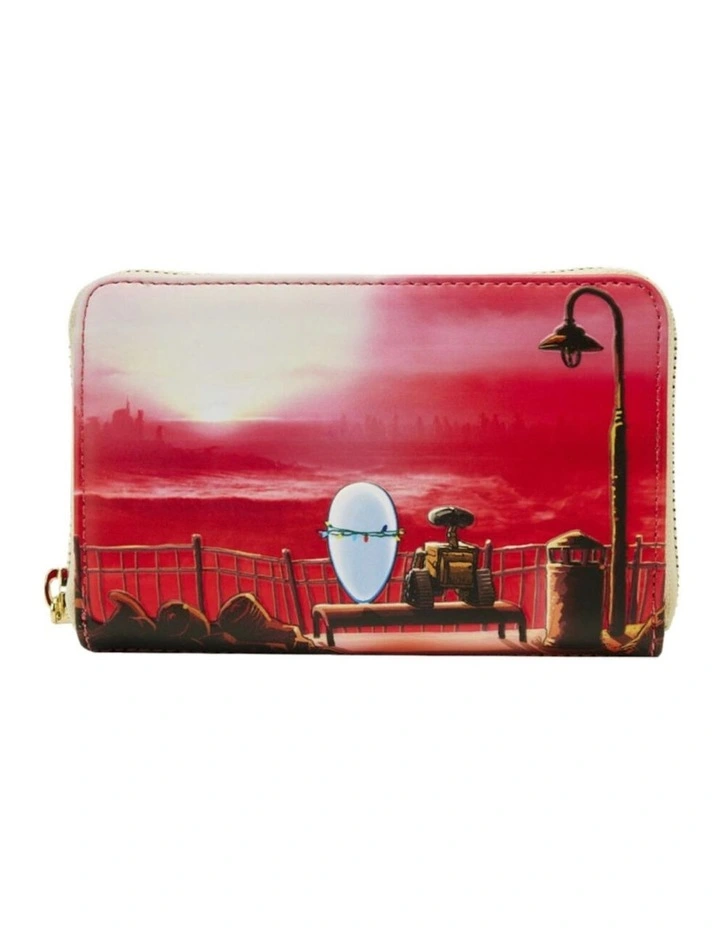Wall-E Faux Leather Date Night Zip Purse Mini Zip Around Wallet Bag 6x4in image 1
