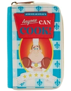 Ratatouille Cook Book 15th Anniv Zip Around Purse Wallet 6x4in