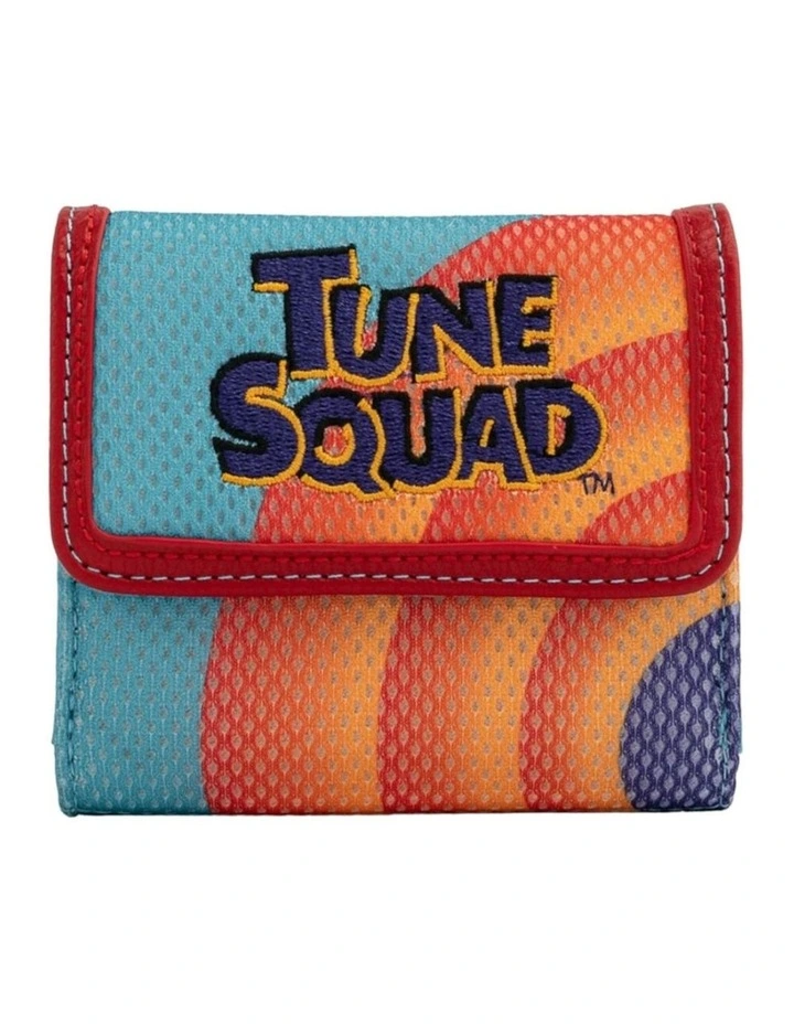 Space Jam Faux Leather Tune Squad Zipped Around Closure Wallet Purse 5x4in image 1