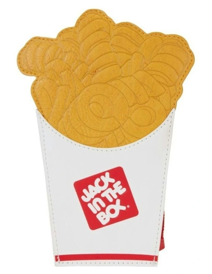 Jack In The Box Curly Fries Card Holder Storage Zipped Organiser 2.5x6in image 1