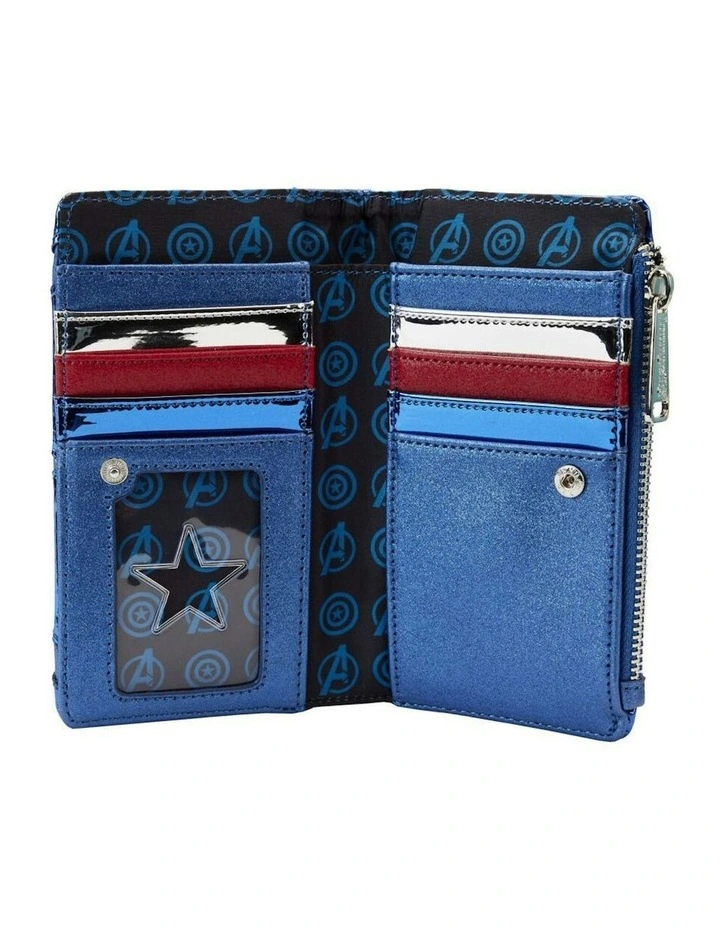Marvel Comics Captain America Costume Flap Wallet Coin/Cash Purse 50.01cm image 4