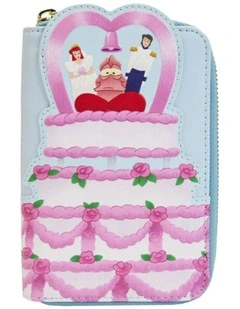 The Little Mermaid 1989 Wedding Cake Zip Around Purse Wallet 4in