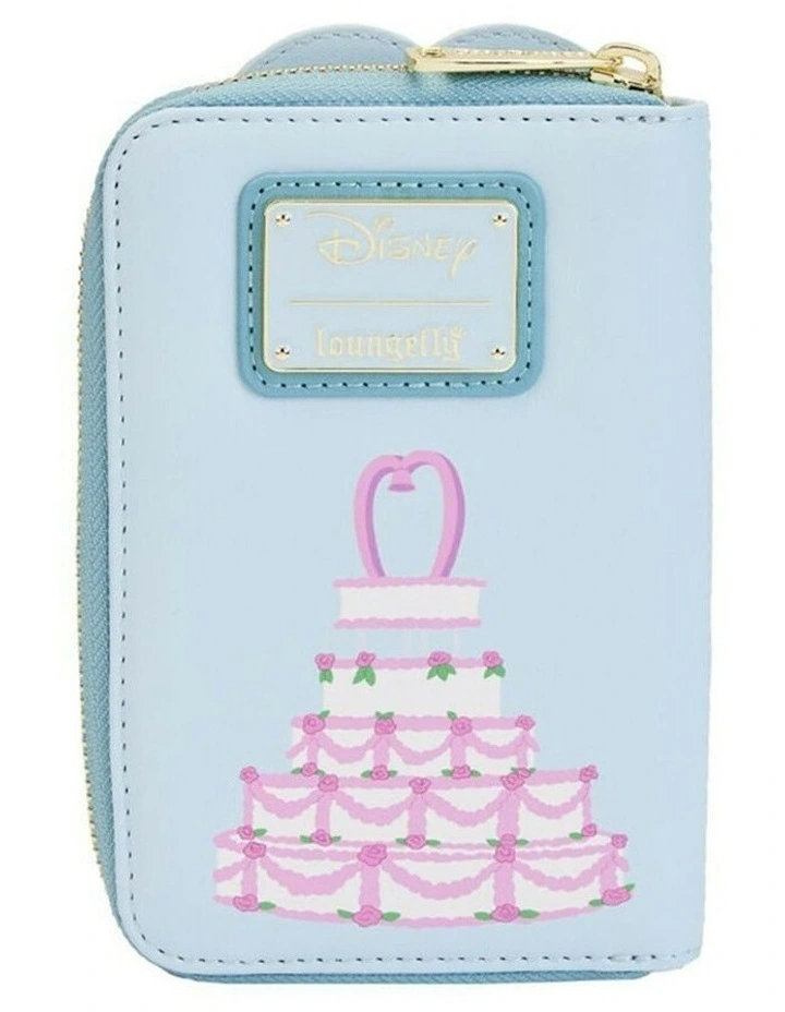 The Little Mermaid 1989 Wedding Cake Zip Around Purse Wallet 4in image 3