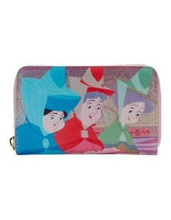 Sleeping Beauty Princess Scene Zip Wallet/Purse 6x4in