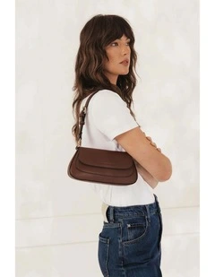 Hailey Shoulder Bag in Chocolate Brown