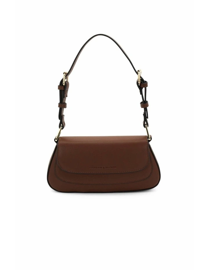 Hailey Shoulder Bag in Chocolate Brown image 2