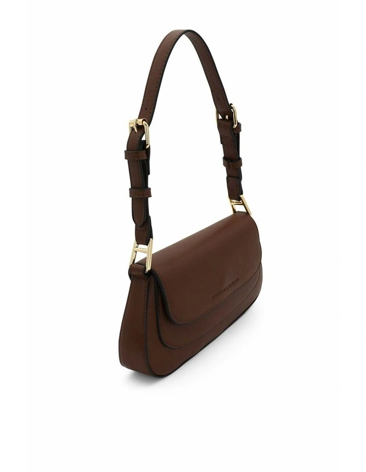 Hailey Shoulder Bag in Chocolate Brown image 4