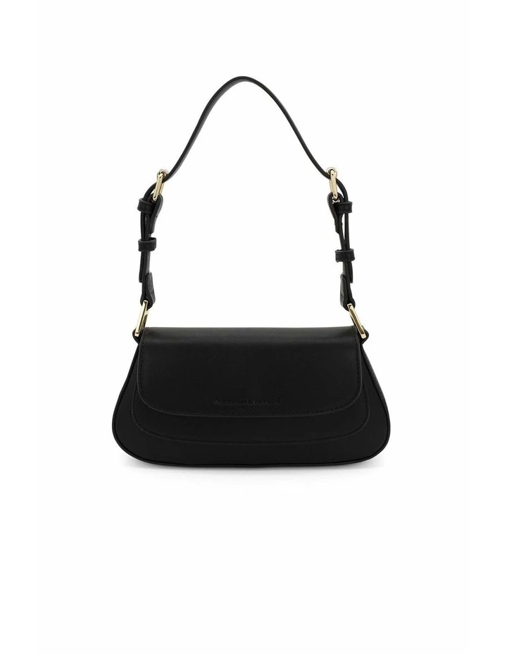 Hailey Shoulder Bag in Black image 2