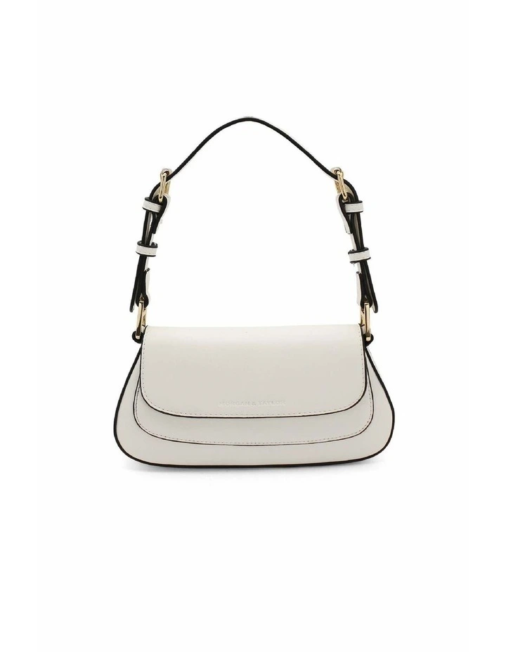 Hailey Shoulder Bag in White image 2