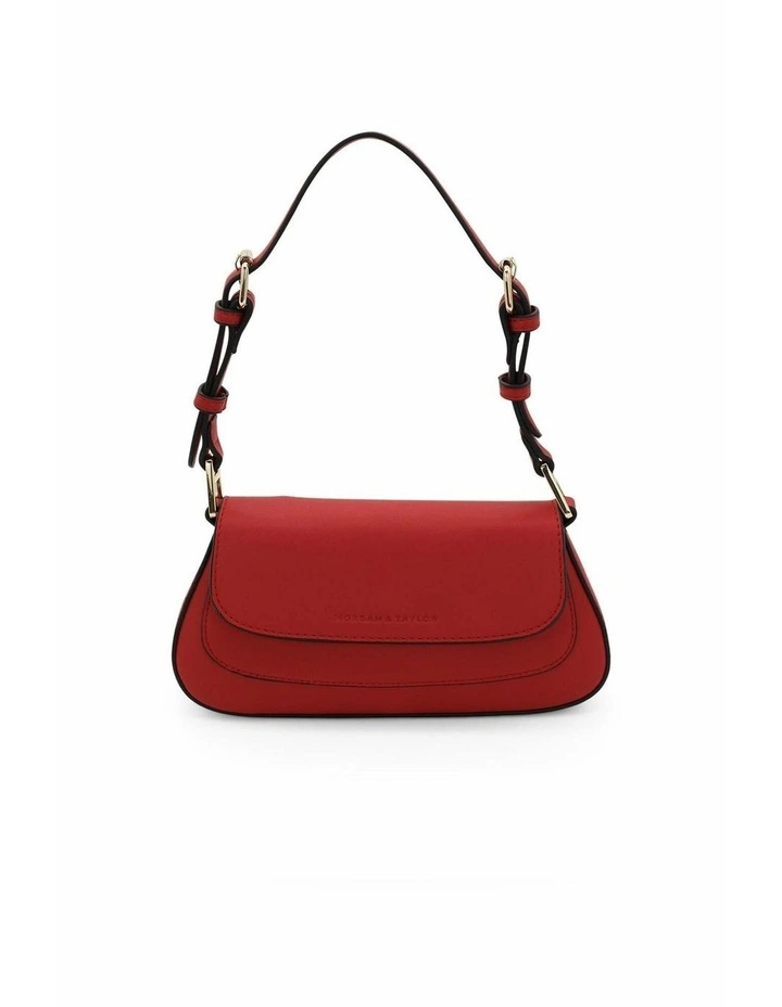 Hailey Shoulder Bag in Bright Red image 3