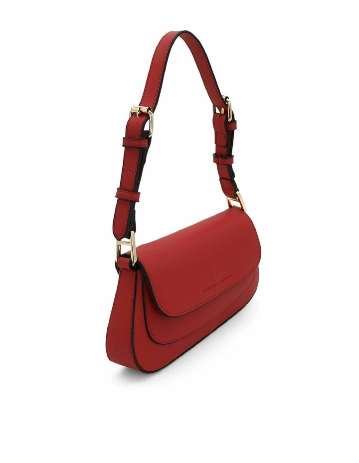 Hailey Shoulder Bag in Bright Red image 5