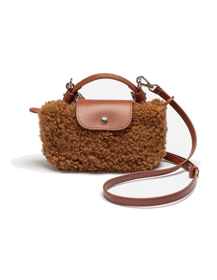 Mini Synthetic Fur Dumpling Bag image 1