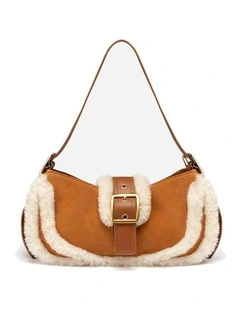 Shearling Baguette Bag