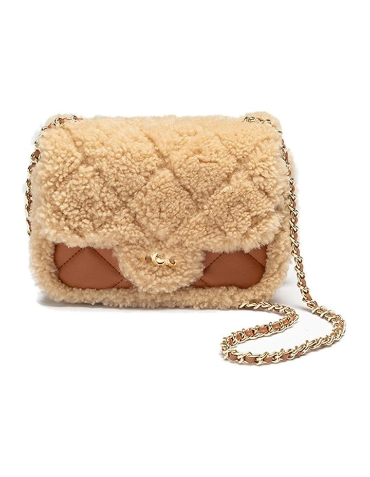 Shearling Matelass Flaps Shoulder Bag image 1