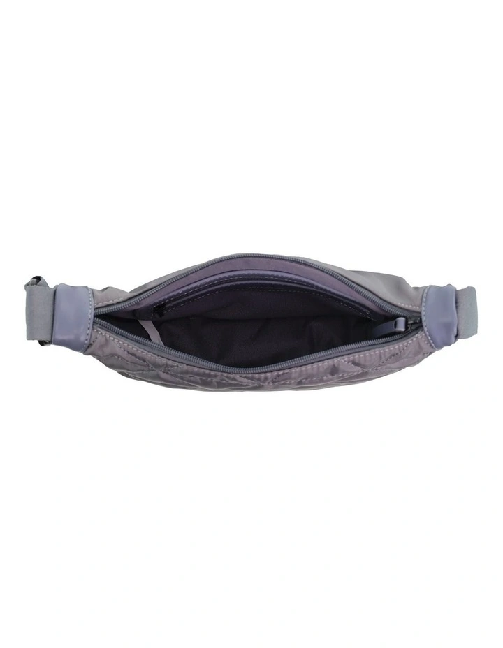 Pierre Cardin Ladies Nylon Crescent Crossbody Bag in Grey image 3